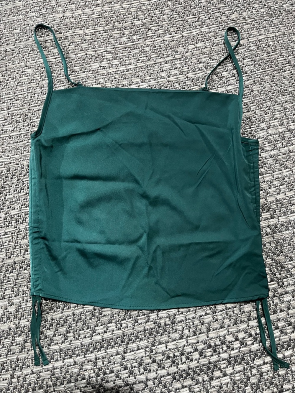Forever 21 | Green Cinch-able Sides Going Out Tank